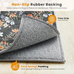 SameBed 3x5 Area Rug Living Room, Vintage Washable Carpet Carbon Gray - Image 6