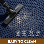Front Door Mat, Heavy Duty Non-Slip Doormat 73"x46", Navy - Image 6