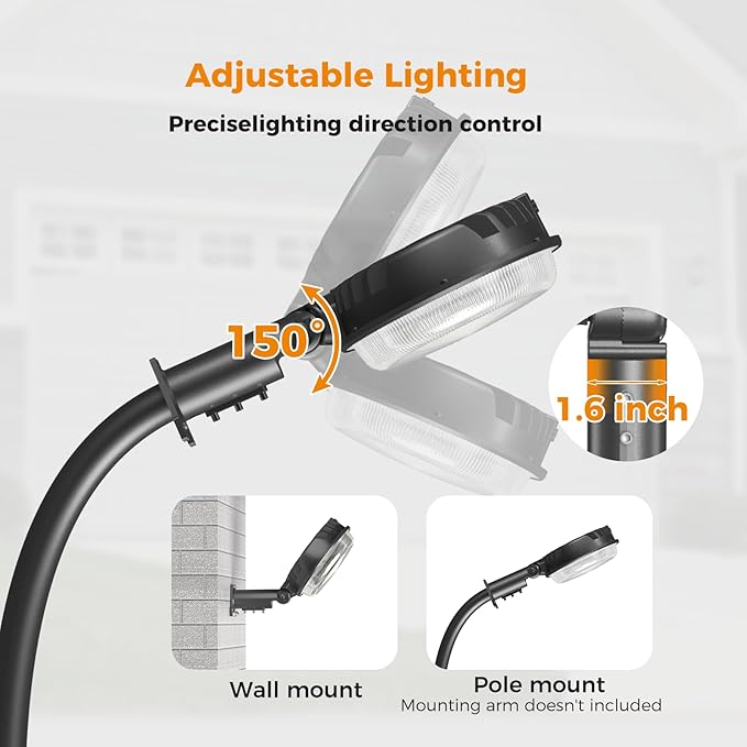 AIKVSXER 200W LED Barn Light 30000LM Dusk to Dawn LED Outdoor Area Security Light with Photocell IP66 Waterproof 6500K Daylight for Yard Street Farm Garden Garage 18 Pack