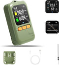 Carbon Monoxide detectors 4-in-1 Portable CO & CO2 Monitor for Travel RV CO Detector Temp/Hum Sensor, Rechargeable Real-Time CO Alarm& CO2 Alarm for Air Safety & Quality (Japan CO Sensor & NDIR)