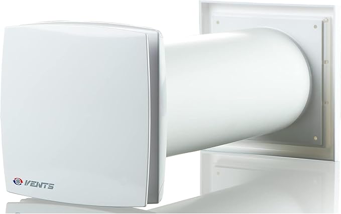 VENTS-US GK 150 LD - Easy to Install 6" Through The Wall Exhaust Fan with 109 CFM - Built to Remove Moisture, Harmful Fumes, Vapors, Odors, Humidity, and Common Indoor Air Pollutants