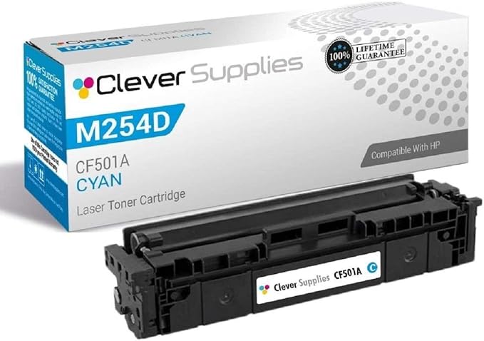 CS Replacement Toner Cartridge Compatible with HP M254dw CF501A Cyan