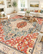 OLANLY 10x14 Washable Area Rug, Soft Non Slip Carpet for Living Room by OLANLY