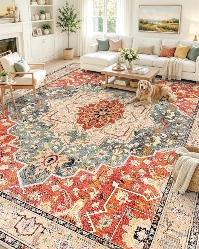 OLANLY 10x14 Washable Area Rug, Soft Non Slip Carpet for Living Room by OLANLY