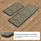 Collive Kitchen Mats for Floor, Kitchen Rugs Sets of 2 Non Slip Washable - Image 2