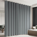 Room Divider Blackout Curtain Track Curtains Wall Dividers Panels Screen for Living Rooms Bedroom Office Privacy Partition Separation, W150 × L96 Inch,1 Panel, Light Grey