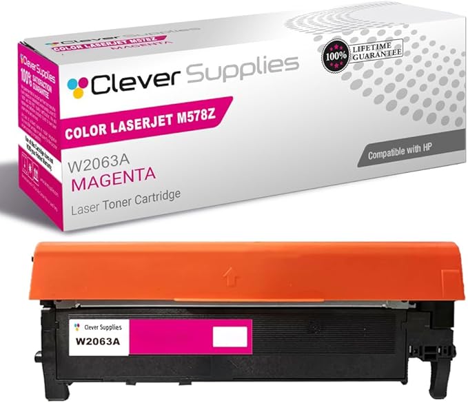 CS Replacement Compatible with HP M578Z Toner Cartridge W2123A to use with M554DN M555DN M578C M578DN M578F M578Z (Magenta, 1-Pack)