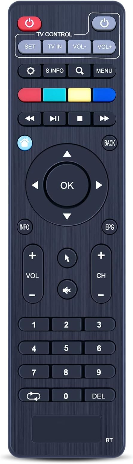 Snrigw Replacement Remote Control for TVIP TV Set-Top Box Compatible with TVIP410 TVIP412 TVIP415 TVIPS300 TVIP605