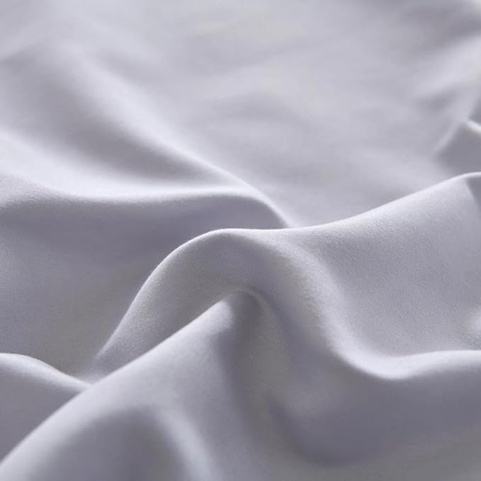 Bed Skirt Queen Size Ruffled Bed Skirt with Split Corners, Queen Bed Skirts 16 Inch Drop with Platform, 16'' Queen, Silver Gray