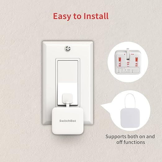 SwitchBot Smart Switch Button Pusher(3Pack) with Hub Mini & SwitchBot Hub 2 (2nd Gen)