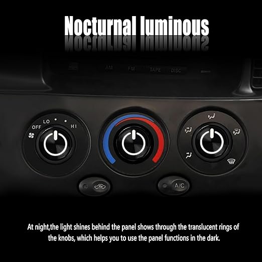 Xomzema 3Pcs Upgraded Control Switch Knob for Toyota Tundra 2000-2006,Air Conditioning AC Heater Blower Fan Climate Control Knobs Switch Button,Replaces 55905-0C010 559050C010
