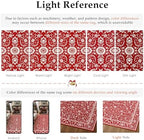 HUGEAR 8x10 Christmas Red Floral Washable Area Rug for Living Room - Image 6