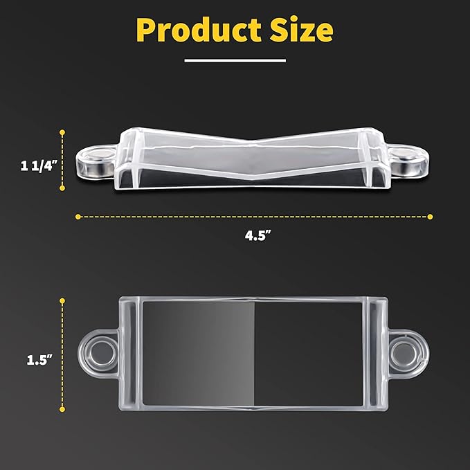 Light Switch Guard Cover- PSZEZNZ Light Switch Outlet Covers for Flat Modern Wall Switches-Child Safety Protection(Clear,2 Piece)