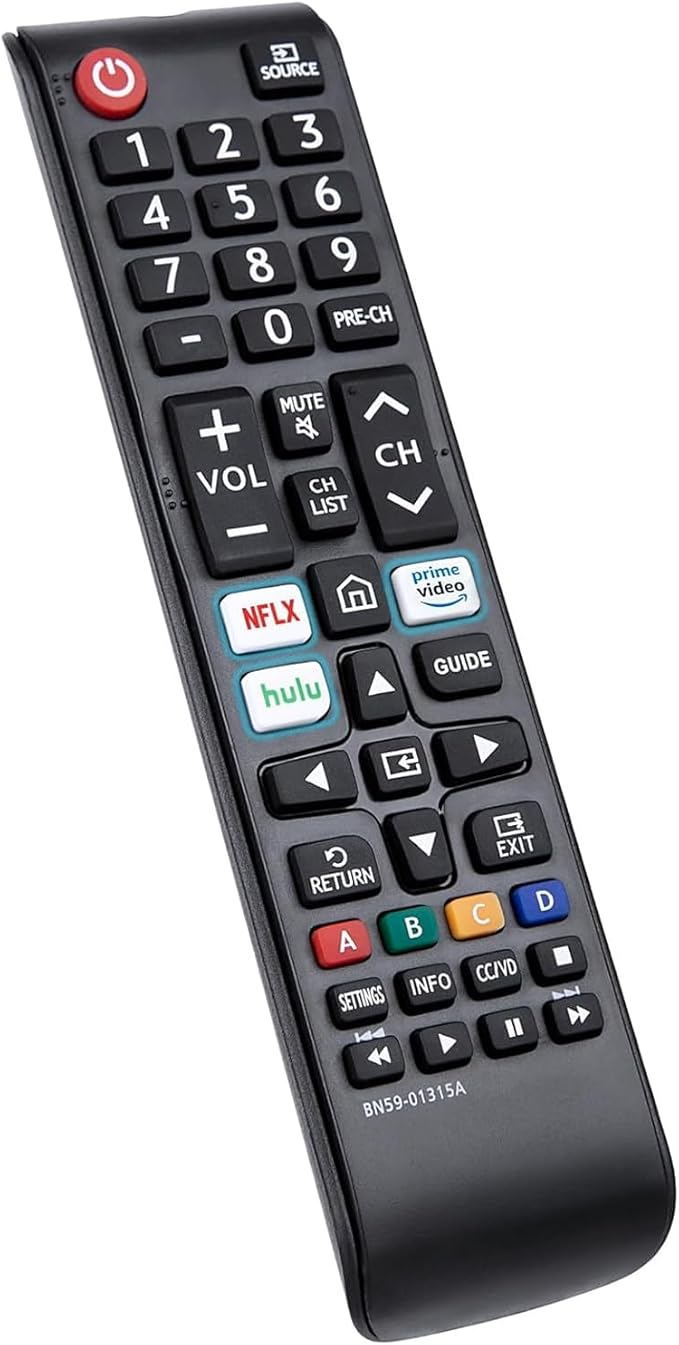 BN59-01315A Universal Remote for All Samsung TV Remote w Netflix Hulu Button UN43RU7100 UN50RU7200 UN65RU710D UN75RU710D LCD LED HDTV 3D Smart TVs