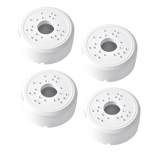 Universal Junction Box for Bullet Security Camera,Dome Camera Junction Box Mount Bracket, Indoor/Outdoor Wall Ceiling Mount Hide Cable Junction Base Boxes for Reolink Solar Panel (4pcs)