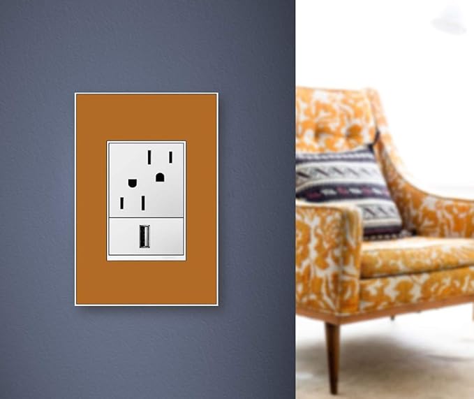 Legrand adorne 1-Gang + Wall Plate (1, Mirror White on White)