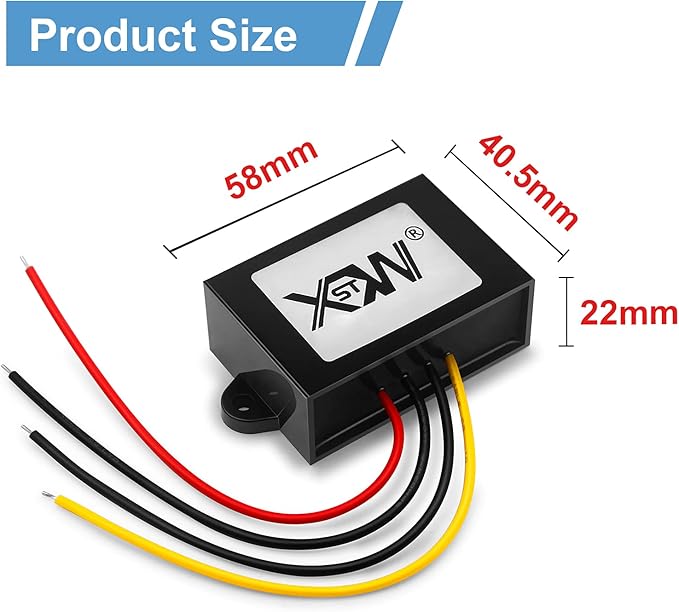 DC DC 12V to 19V 4A 9V-13V to 19V Voltage Regulator,Step-up Module,Boost Converter,Waterproof Power Adapt 76W 19V Volt Transformer Module(12V to 19V 4A)