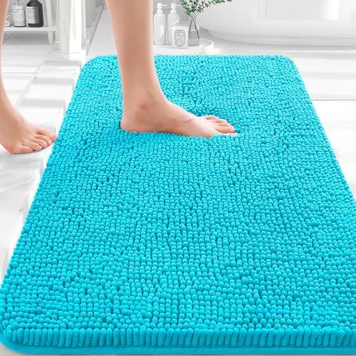 OLANLY Bathroom Rugs 36x24, Extra Soft Absorbent Chenille Bath Rugs by OLANLY