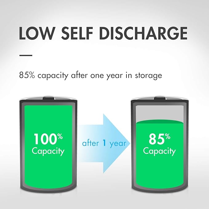 Tenergy 4 Pack Centura Lite D Size Batteries and TN486U 5-Bay Universal Battery Charger with LCD, Micro USB/Type C Input
