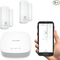 YoLinK LoRa Smart Door Sensor Starter Kit: 1/4 Mile Open-Air Range, Door Left-Open Reminders, Text/SMS, Email, App alerts, 5 Years Battery Life, Alexa, IFTTT, Home Assistant