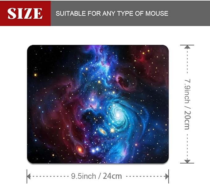 Shiny Blue Square Mouse pad, Texture, Waterproof, Anti Slip Rubber Base, Computer Mouse pad, Laptop Mouse pad