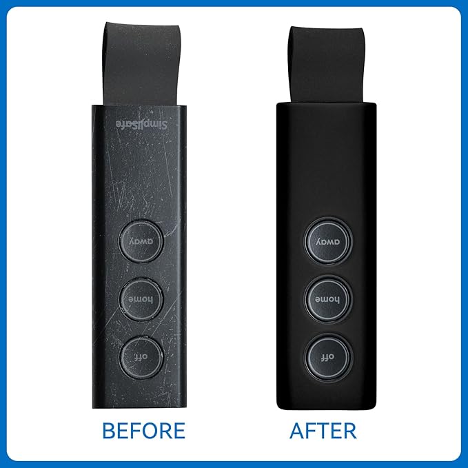 Protective Silicone Sleeve for SimpliSafe KeyFob - Arm and Disarm Remotely, Flexible Case for SimpliSafe Home Security System KeyFob - Latest Gen (Black)