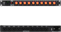 ThePoEstore 10 Outlets 1U Horizontal PDU Network Rackmount Power Strip with Surge Protector, (SPD-10KA) 100-240V,15A 3600 Joules, w/10 LED Switches and 6ft 14 AWG Cord