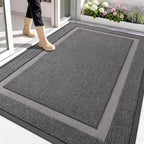 OLANLY Front Door Mat Outside 71x47, All-Season Heavy-Duty Rubber Doormat by OLANLY