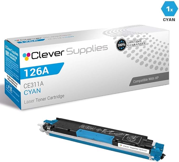 CS Replacement Compatible with HP TOPSHOT PRO M275NW CE310A Black CE311A Cyan CE312A Yellow CE313A Magenta 126A Color CP1020 CP1025NW PRO 100 MFP M175NW Toner Cartridge 5 Color Set