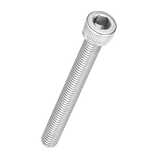 Kozelo 20pcs Socket Head Cap Screws - [M6-1 x 55mm] 304 Stainless Steel Allen Socket Drive for Electrical Motor 3D Printing Fan Engine Replacement Use, Silver