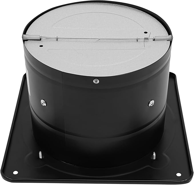 XUFOPLY 7.68 Inch Exhaust Fan, 110V 80W Wall Mounted Vent Fans 2600RPM Kitchen Bathroom Windows Fan Metal Extractor Fan for Attic, Garage, Window Ventilation (Black, 7.68 Inch)