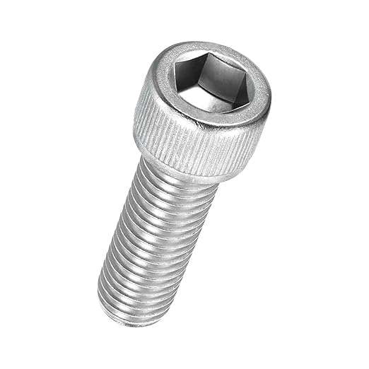 Kozelo 8pcs Socket Head Cap Screws - [M12-1.75 x 30mm] 304 Stainless Steel Allen Socket Drive for Electrical Motor 3D Printing Fan Engine Replacement Use, Silver