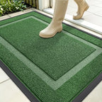 OLANLY Front Door Mat Outside 35x30, All-Season Heavy-Duty Rubber Doormat by OLANLY
