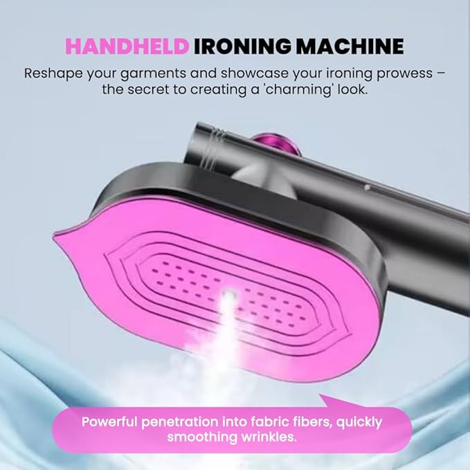 Saker Mini Steam Iron 2026|Portable Handheld Garment SteamerCompact Home Travel Steam Iron with Powerful Fast Heat-Up for Clothes,Curtains,Fabrics (2 PACK)