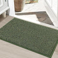 BEQHAUSE Dirt Trapper Door Mat 24" x 36", Non-Slip Washable Doormats, Green by BEQHAUSE