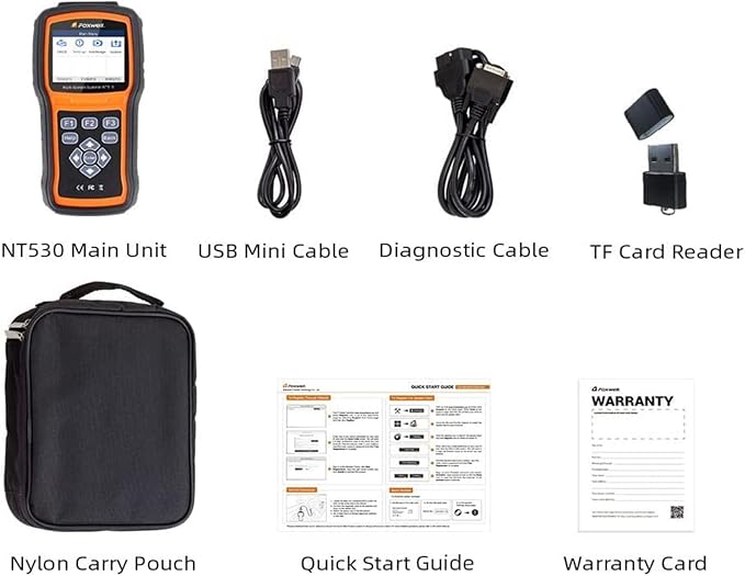 FOXWELL NT530 for Kia and Hyundai - All Systems, All Maintenance Service - Bidirectional Diagnostic Scan Tool OBD2 Scanner Automotive Code Reader ABS Bleed SRS Airbag SAS TPMS TPS EPB Oil Reset CKP