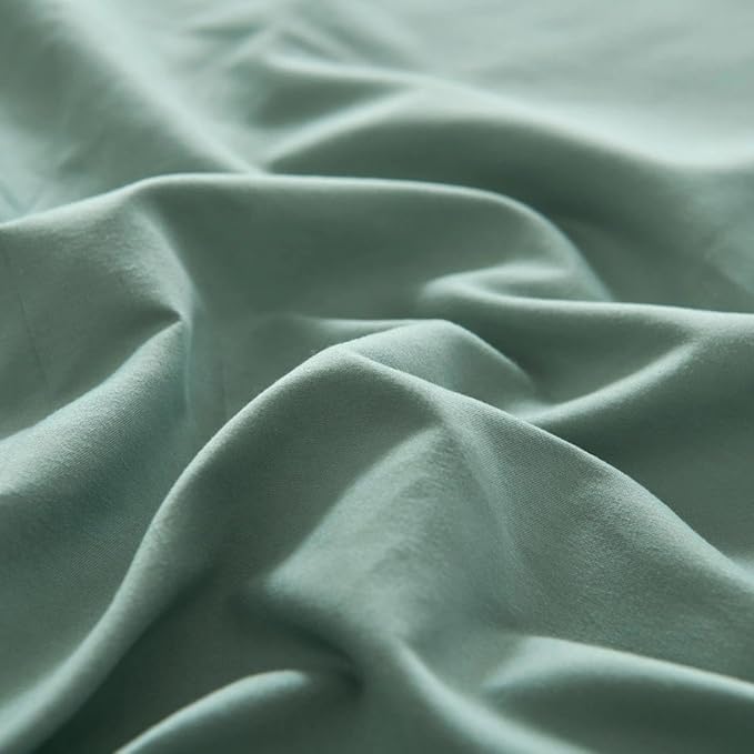 Bed Skirt Queen Size Ruffled Bed Skirt with Split Corners, Queen Bed Skirts 16 Inch Drop with Platform, 16'' Queen, Sage Green