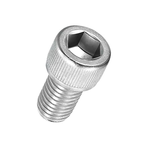 Kozelo 4pcs Socket Head Cap Screws - [M12-1.75 x 20mm] 304 Stainless Steel Allen Socket Drive for Electrical Motor 3D Printing Fan Engine Replacement Use, Silver