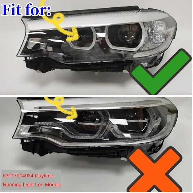 SOCAL-LED LIGHTING 63117214934 Daytime Running Light DRL Headlight Insert Diode Module LED Control Unit Fits for BMW 5 Series G30 G32 G38 F90