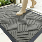 OLANLY Front Door Mat Outside Entrance 35x23, Waterproof Heavy-Duty Doormat by OLANLY