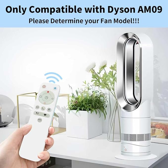 LUNOAOA Upgrade Glowing Fan Remote Control Replacement No Setup for Dyson AM09 Hot+ Cool Heater Tower Fan with Magnet