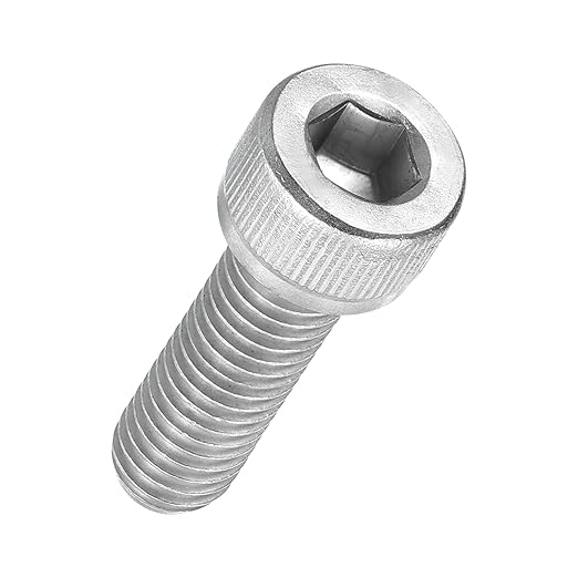 Kozelo 10pcs Socket Head Cap Screws - [M8-1.25 x 25mm] 304 Stainless Steel Allen Socket Drive for Electrical Motor 3D Printing Fan Engine Replacement Use, Silver