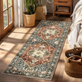 Yamaziot Washable Runner Rug, 2x6 Non-Slip Boho Vintage Hallway Kitchen Rug by Yamaziot