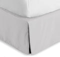 Bare Home Full Bed Skirt - 15-Inch Tailored Drop Easy Fit - Bed Skirt for Beds - Center & Corner Pleats (Full, Light Grey)