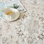 Washable Entryway 3x7 Runner Rug: Farmhouse Kitchen Hallway Rug Runner Wide Soft Water Resistant Floor Mat for Bathroom Nursery Non Slip Indoor Carpet for Living Room Bedroom Dining Room(3x7,Beige) - Image 6