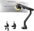 monTEK Single Monitor Arm for 17-40 Inch Screens, Up to 24.25lbs, Heavy Duty Monitor Mount with VESA Mount, Full Motion Adjustment Monitor Stand C-Clamp/Grommet Base, MA1010BK
