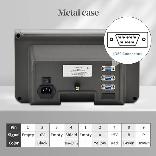 ANBBIN 9X49 Table Bridgeport Machine Tools 3 Axis Digital Readout DRO Display 12inch 36inch 16inch Linear Glass Scale for Milling Lathe Linear Encoder with Accessories 320mm 920mm 420mm