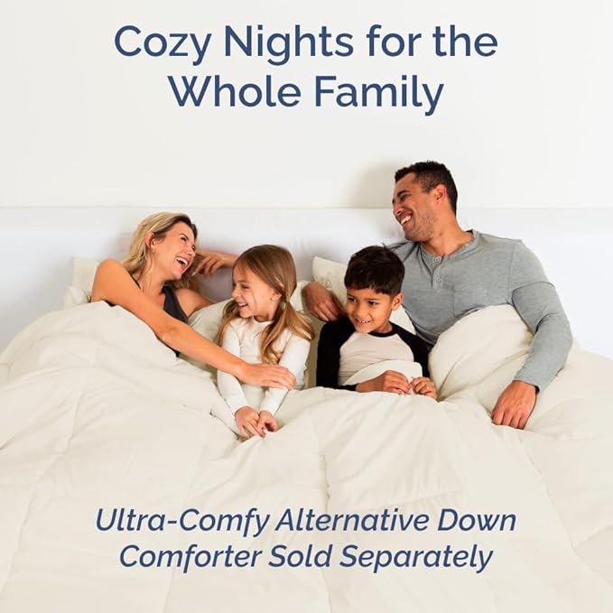 Full XL Bed Sheet Set - 4 Piece Extra Long Extended Full XL Sheets - Soft, Breathable & Cooling - Fits 8” to 16" Mattress w/ Deep Pockets - 54" x 80" - Easy-Fit, Wrinkle & Fade Resistant - Off White