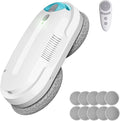 HIXZAP Smart Window Cleaning Robot with bidirectional ultrasonic Spray & 85ml Tank - Automatic Edge Detection, 2400-3200pa Strong Suction, Anti-Drop Protection for Effortless Cleaning
