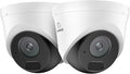SANNCE 5MP HD PoE Dome Security Camera - 100ft Dual IR Night Vision, Human and Vehicle Detection, IP67 Weatherproof, H.265+ IP Surveillance Camera for Indoor Outdoor(2 Pack)